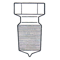 Stopper Recyclable Plastic Octagonal Hollow Socket Joint 34/35 European Each