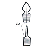Stopper Recyclable Plastic Heart Shape Knob Socket Joint 14/15 European Each