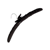Compass Black Satin Hanger, 100/Box Box