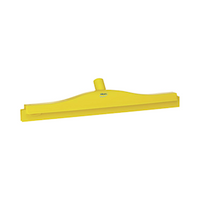 Vikan Floor Squeegee Head, 600mm, Single Blade, Polypropylene, Yellow, Each