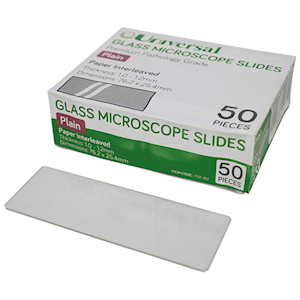 Sail Microscope Glass Slide, Ground Edges, Thickness 1.0-1.2mm, 50/Pack Pack