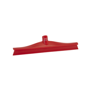Vikan Ultra Hygiene Floor Squeegee, 40 x 95 x 400mm, Single Blade, Red, Each Each
