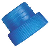 Stopper, Closed Bottom, for 16mm Tubes, Dark Blue Recyclable Plastic, 1000/Bag Bag