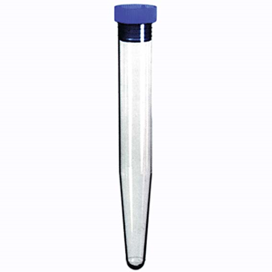 Aptaca Conical Test Tubes with Cap, 10ml, 16mm Diameter x 100mm, Graduated with Rim, Polystyrene, 250/Bag (MoQ - 24 Bags)