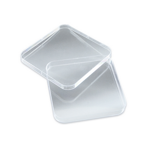 Aptaca Petri Dish Square Type with 3 Vents for Antibiotic Assay, 120 x 120mm, with Lid, Sterile, Recyclable Polystyrene, 270 Pieces/Ctn Carton