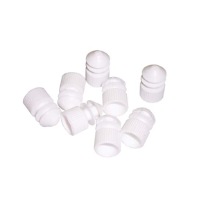 Livingstone Test Tube Caps, with Tongues, for 12 mm Tubes, Clear, Recyclable Polyethylene, 1000/Bag Bag