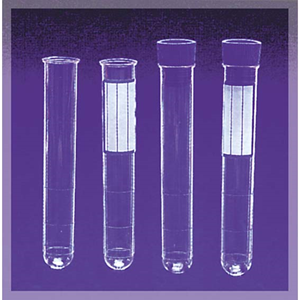 Cylindrical Test Tube, Recyclable Polypropylene, 10ml 16X100 W Label Bag
