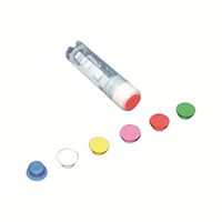Aptaca Cryotube Coloured Inserts, Pink, PVC, Cap Only for Tube Internal and External Thread, Each