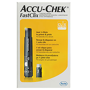 Accu-Chek Fastclix Lancing Device, For Glucose Monitoring, Each Each