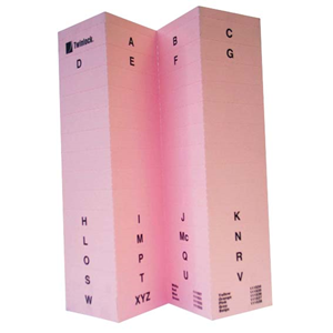 Crystalfile Inserts White A-z 50/pk Each