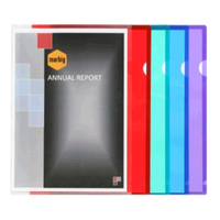 Marbig Ultra Letter File, A4, Two-Sided (Top & Side), Polypropylene, Purple, Each Each
