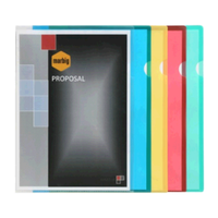 Marbig F/Cap Letter File, Polypropylene, Clear, Each Each