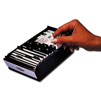 Bus. Card Box Mbg 400 Cap. A-zindex Each Each