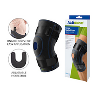 Actimove Sport Knee Stabiliser Horseshoe with Stay, Medium, Black, Each
