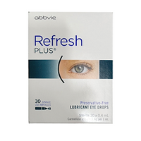 Out of Date, Abbvie Refresh Plus® Eye Drops, 0.4mL, 30 Pieces/Box, Price Discounted, While Stocks last