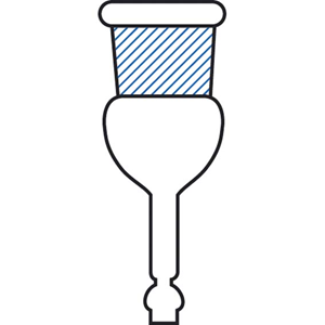 Monash Adapter, Standard, with 10mm Straight Hose Connector, Socket Joint 14/23, Borosilicate Glass, Each Each