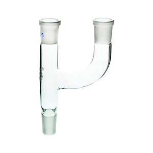Monash Adapter, with Multiple Vertical Side Neck, Socket Joints 19/26, Cone 24/29, Borosilicate Glass, Each(AV/S19/C24) Each