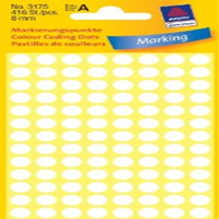 Avery White Dots 8mm 6240/pk Pack