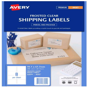 AVERY CLR. INK LABELS J8565 8LABELS/PAGE Pack