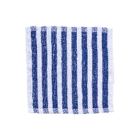 Aclin Economy Face Washer, Blue and White Stripes, 100 Percent Cotton, 28 x 28cm, Each