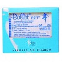 Ballet Electrolysis Needle, Insulated, One Piece, F Shank #2, 50/Box