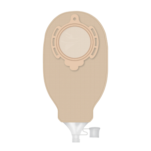 B Braun Flexima 3S Stoma Bag, High Flow, Maxi, 65 mm, 630ml Capacity, Soft Nonwoven Odour-proof Plastic Film, Beige, 30 Bags/Box Box