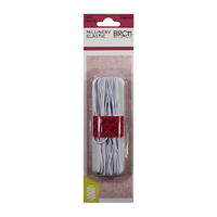 Birch Creative Millinery Hat Elastic, 100pct Polyester, 1mm x 8m, White, Each Roll