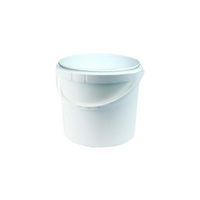 Ezy Pail Plastic Pail Bucket without Lid, 5 Litres, 197(H) x 220(D) mm, White, Each Each