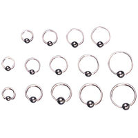 BALL CLOSING RING 10MM 14G EA Each