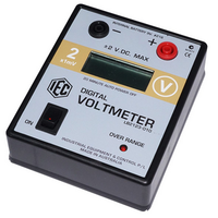 Voltmeter Digital Bench Meter, 0 - 2V DC, Each Each