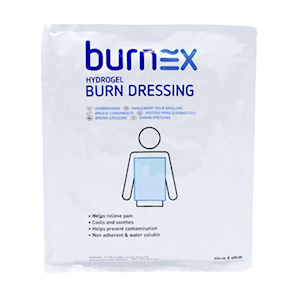 Burnex Hydrogel Burn Dressing 60 x 40cm, Non-Adherent, Water-Soluble Gel, Each