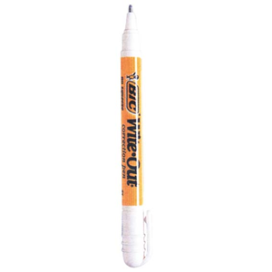 CORRECTION PEN BIC WITE OUT 2.4 ML WHITE EACH Each