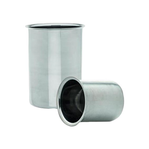 Beaker, 1000ml, without Spout, Stainless Steel, Each Each