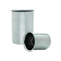 Beaker, 500ml, without Spout, Stainless Steel, Each