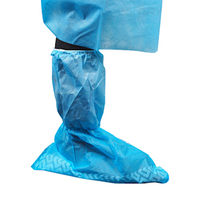 Owear Overboot Below Knee, Recyclable Polypropylene, Waterproof, Blue, Non-Skid, 100/Box Box