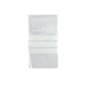 Livingstone Resealable Zip Lock Bag with 3 White Panels
