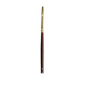 H&g Red Sable Brush Flat Size 4 Each