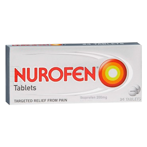 Nurofen Tablets, 200mg, 24/Pack, Schedule 0 Pack