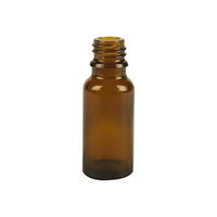 Glass Bottle Only, Amber, 15mL, 18mm (18/410), 156/Pack Pack