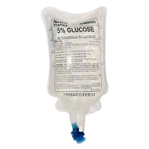 Baxter Intravenous IV Infusion BP Solution 5% Glucose
