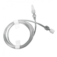 Multigate Microbore Extension Set, 1.0mm Inner Diameter Tube, 150cm Length, Female to Male Luer Lock with Rotating Collar, 100/Carton Carton