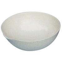 Livingstone Evaporating Dish, 250mL, 12.3(D) x 4.4(H)cm, Round Bottom with Spout, Porcelain, 10 Pieces/Box Box