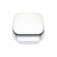 Confoil Board Lid, 112 x 112mm, Suits Small Shallow Square Container (7113), Paperboard, White, 1000 Pieces/Carton Carton