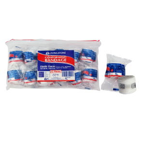 Out of Date Discounted, Livingstone Conforming Bandage with Clip, 25mm x 4m Stretched (1.5m Unstretched) 12/Pack, While Stocks Last Pack