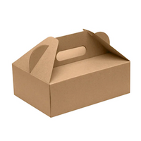 Biopak Bioboard Carry Box Tray, Small, 240 x 170mm, 100 Pieces/Carton Carton