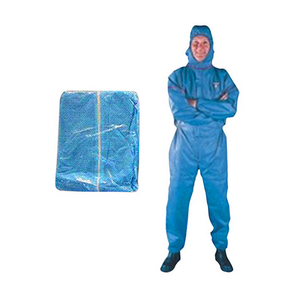 Livingstone Disposable Coveralls, Blue, X-Large, with Hood. PP+PE Material, Water Repellent, 50/Carton Carton