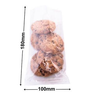Cellophane Bag Standard Flat No Handle 180 x 100mm Clear 1,000/Carton Carton