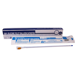 Livingstone All Silicone Foley Balloon Catheter, 2-Way, 26FG, 30ml, 10/Box Box