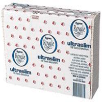 Royale Ultraslim Multifold Hand Towels, 24 x 24cm, 150 Sheets/Pack, 2400 Sheets/Carton (2170370)