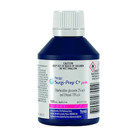 Perrigo Surgi-Prep® C+ Sanitiser, Hand Rub, Chlorhexidine Gluconate 2pct and Ethanol 70pct, 100ml, Pink, Each Each